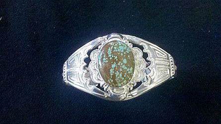 Navajo extra fine Cerrillos turquoise bracelet