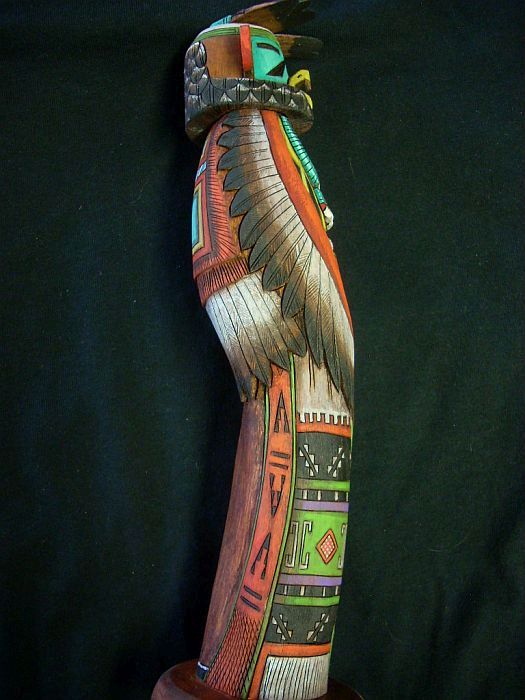 Hopi Eagle dancer kachina by Richard Gorman