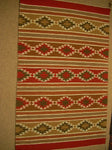Rich with Reds Crystals Navajo Rug