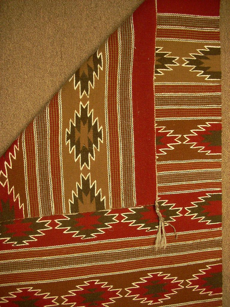 Rich with Reds Crystals Navajo Rug